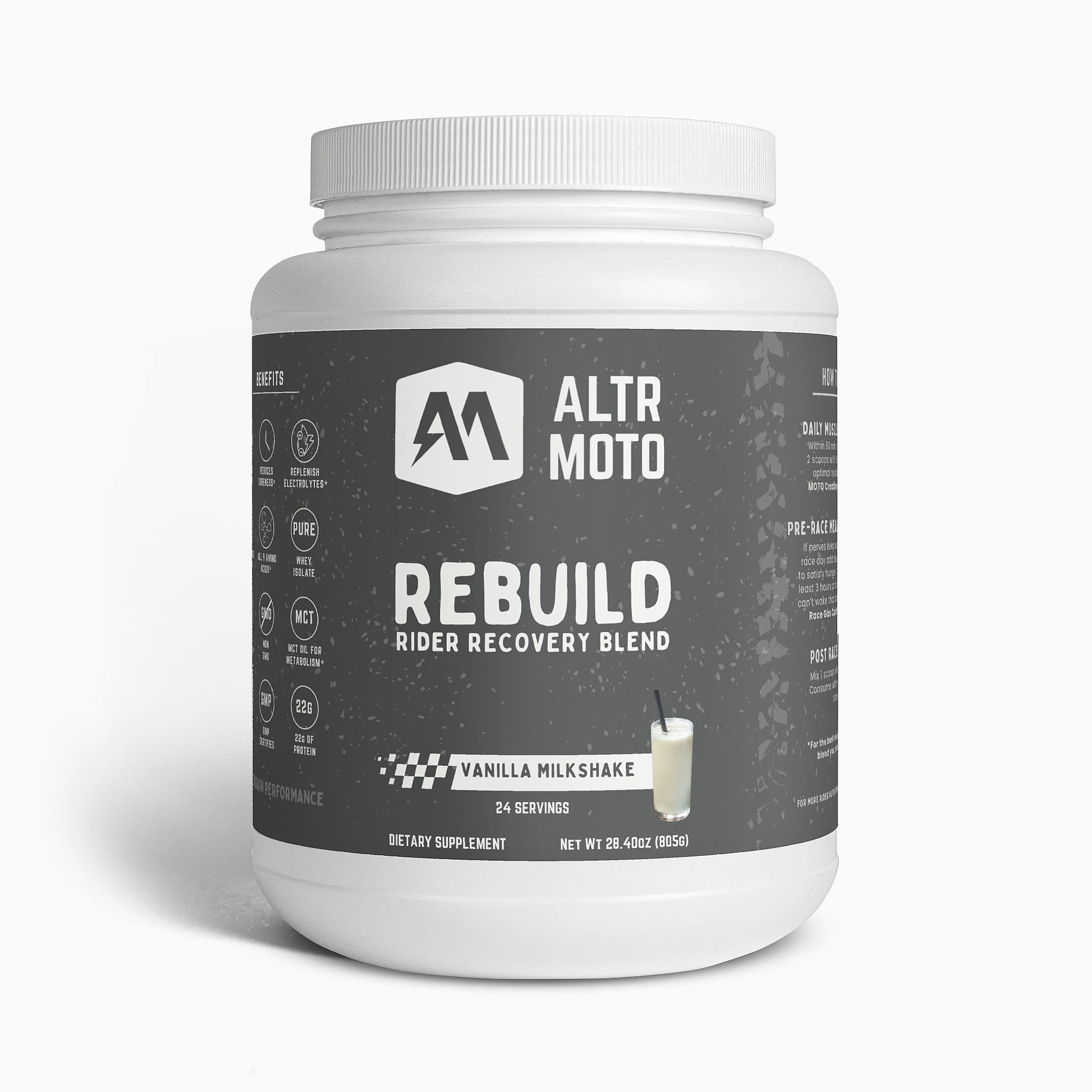 REBUILD Recovery Shake - Vanilla Milkshake