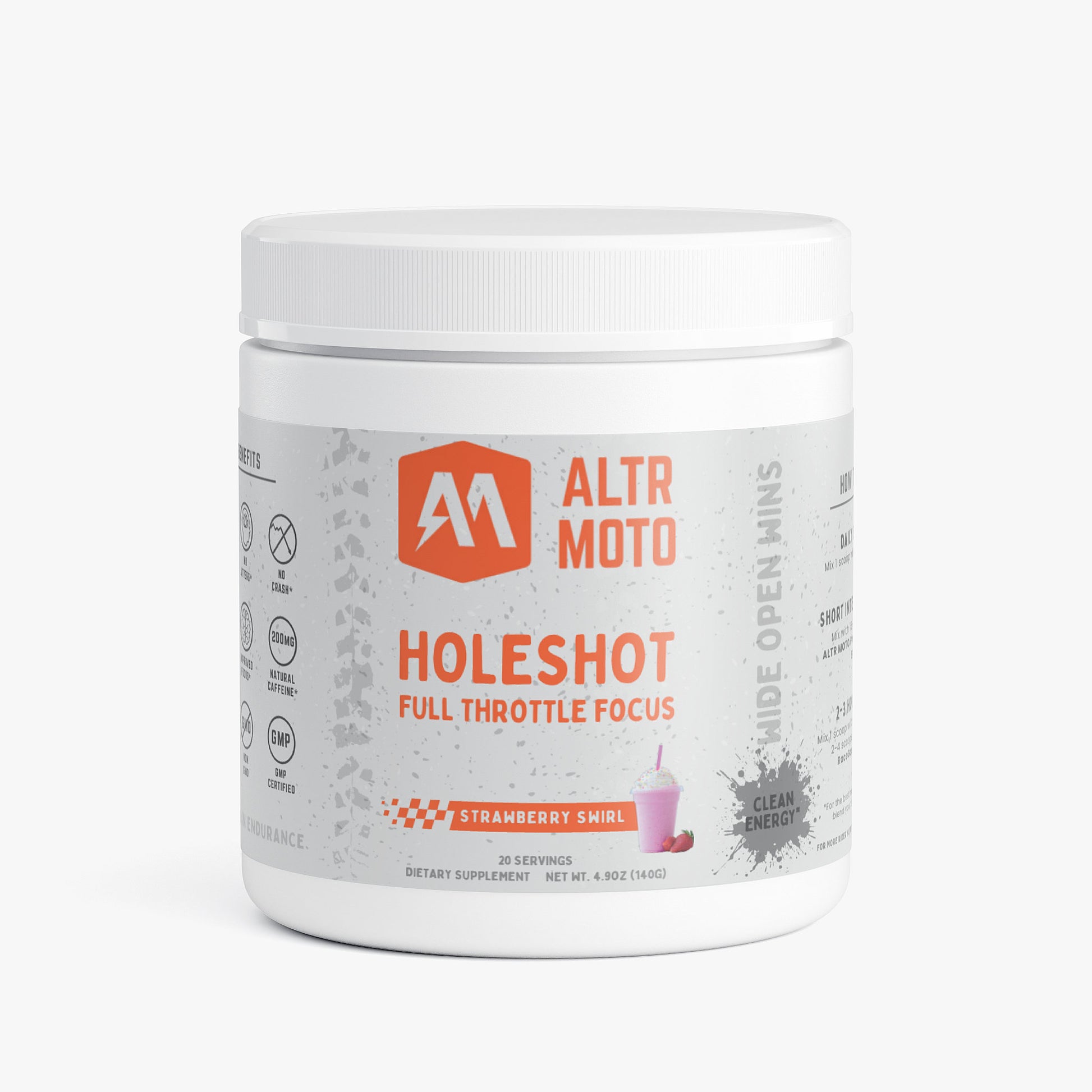 HOLESHOT- Focus + Energy (Strawberry Swirl)