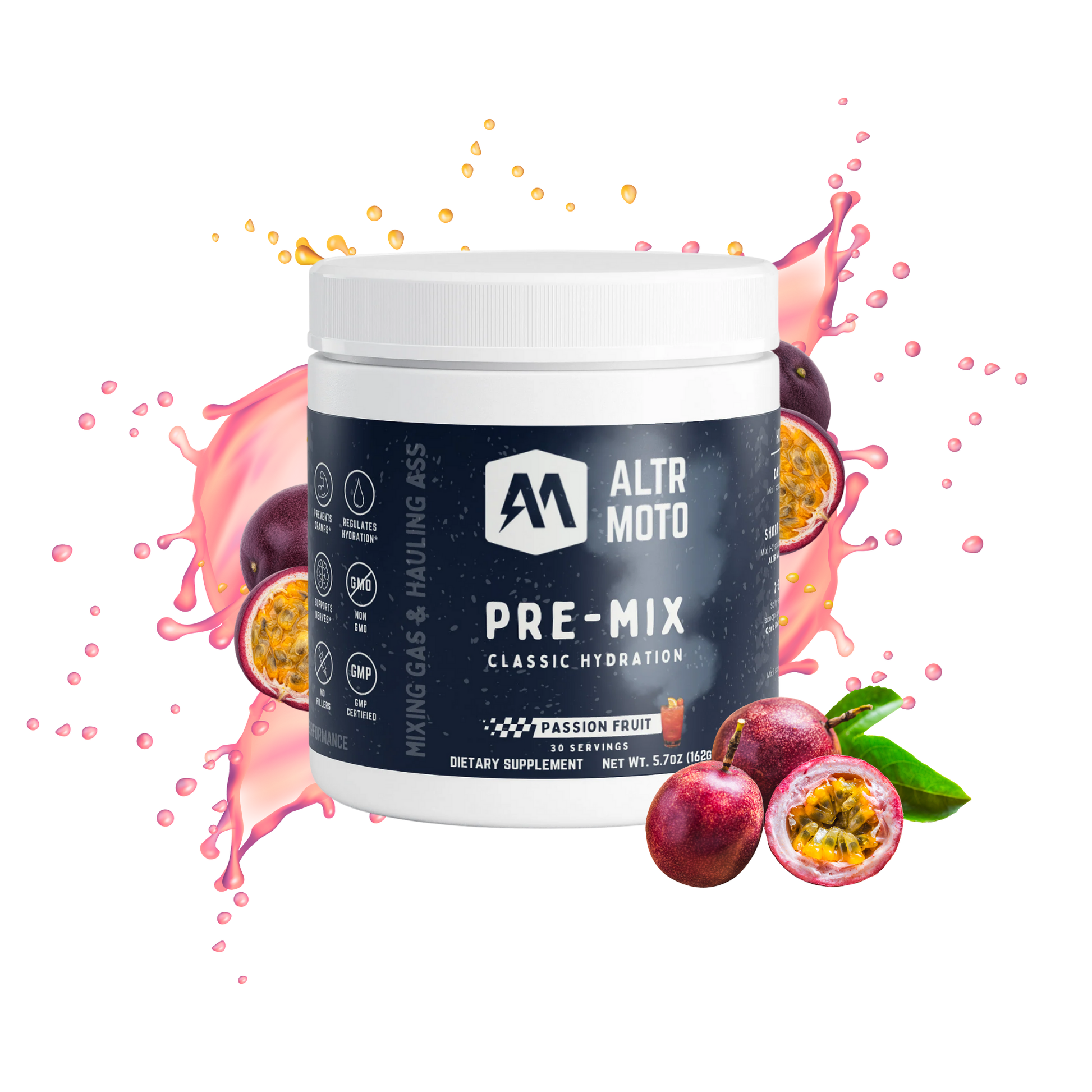 ALTR MOTO Premix Hydration Electrolyte Passion Fruit for Offroad Racers