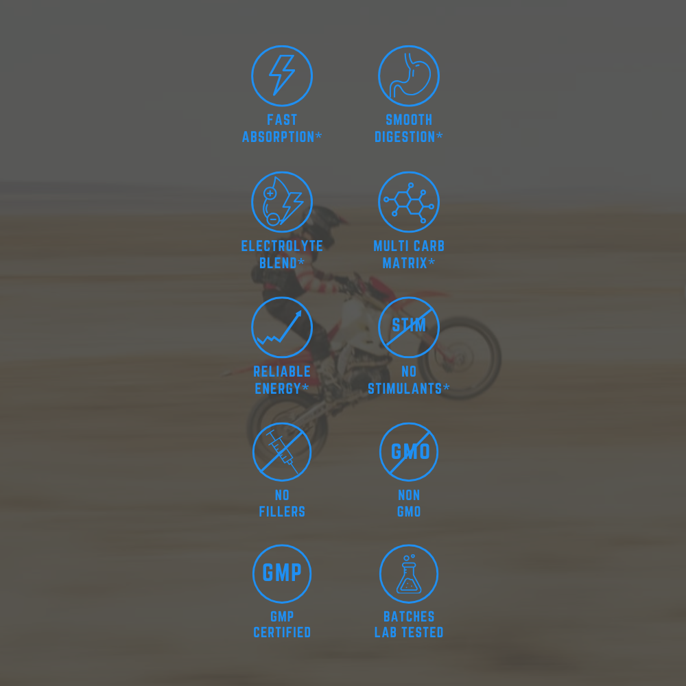 ALTR MOTO race gas carb drink mix for offroad racers features