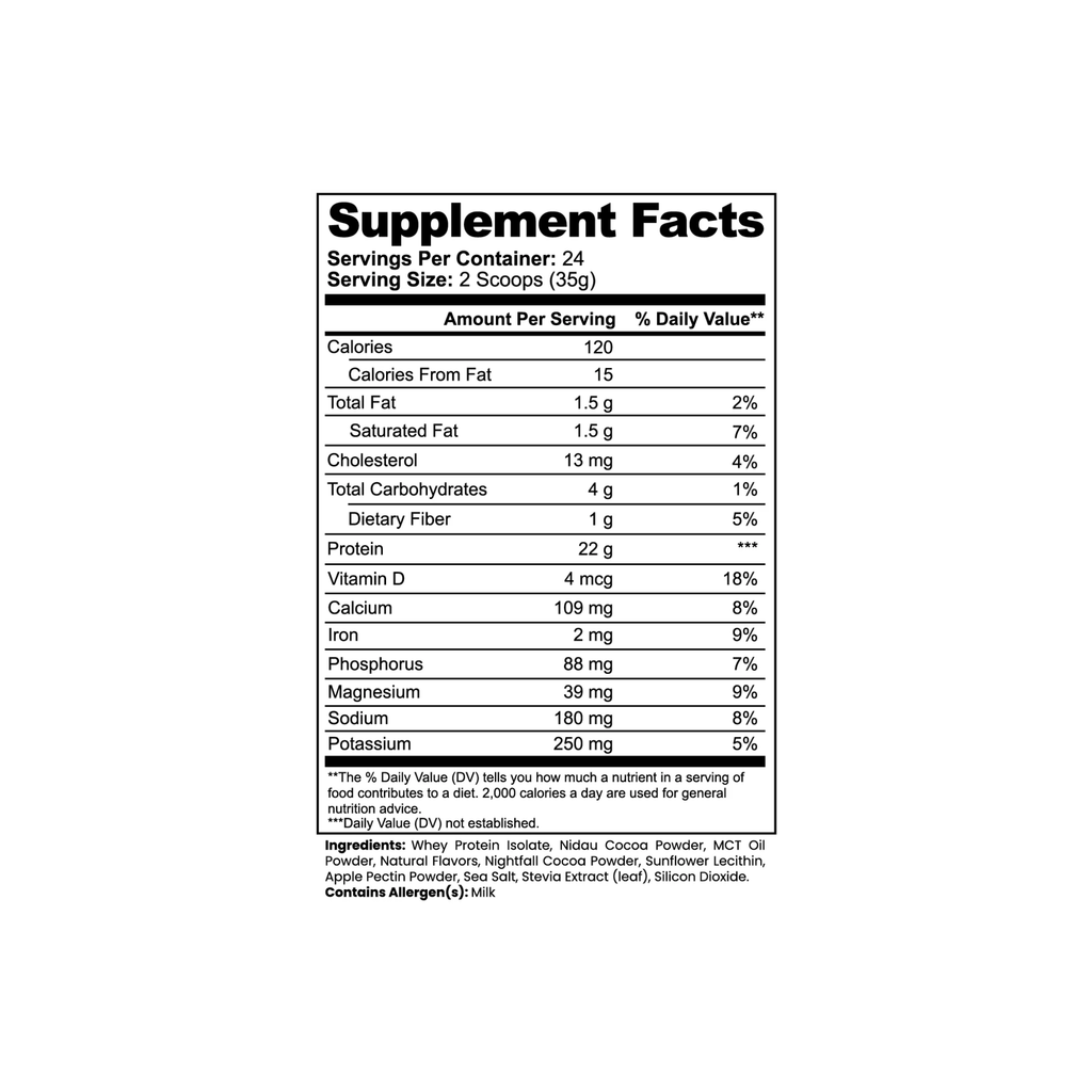 ALTR MOTO Rebuild Rider Recovery Blend Vanilla Milkshake for Offroad Racers Supplement Facts